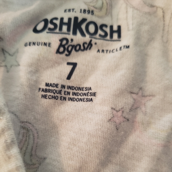 Size 7 Oshkosh Unicorn Ruffle Sleeve Tank - Picture 4 of 5